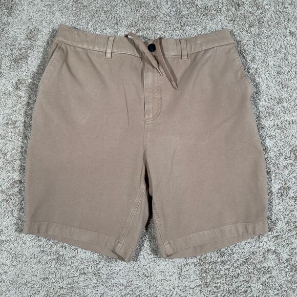 Mugsy Shorts Travelers Camel Elastic Waist Zip Pockets Men XL - Picture 1 of 10